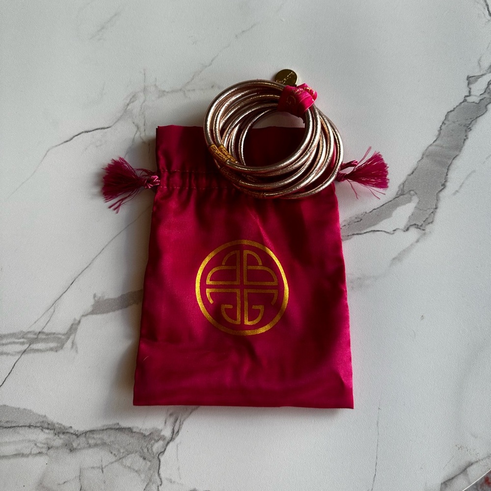 Buddha Girl Rose Gold Bracelets (6 pack)